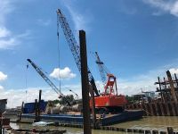 Thi công đóng cọc Ống thép D600