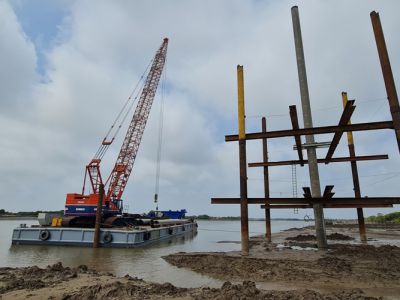 Thi công cọc BTCT DƯL D800 - Điện Gió Bình Đại